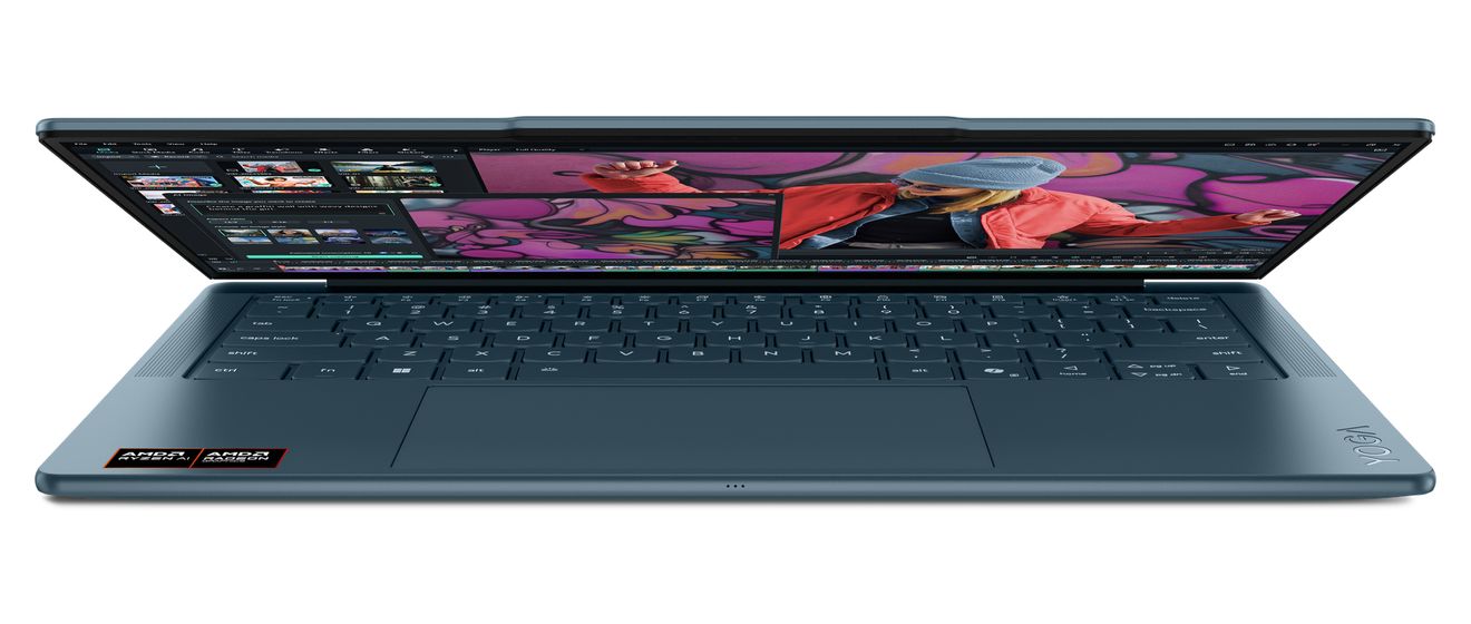Yoga Slim 7 14AKP10 Copilot+ 2K Ultra HD Notebook 35,6 cm (14 Zoll) 2880 x 1800 Pixel 1 TB SSD Windows 11 Home AMD Ryzen 7 max. 5 GHz  (Türkis) 