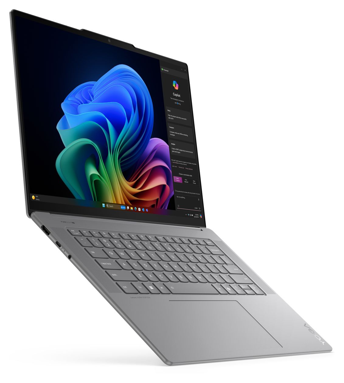 Yoga Slim 7 15ILL9 2K Ultra HD Notebook 38,9 cm (15.3 Zoll) 2880 x 1800 Pixel 16 GB Ram 1 TB SSD Windows 11 Home Intel Core Ultra 7 max. 4,8 GHz intern  (Grau) 