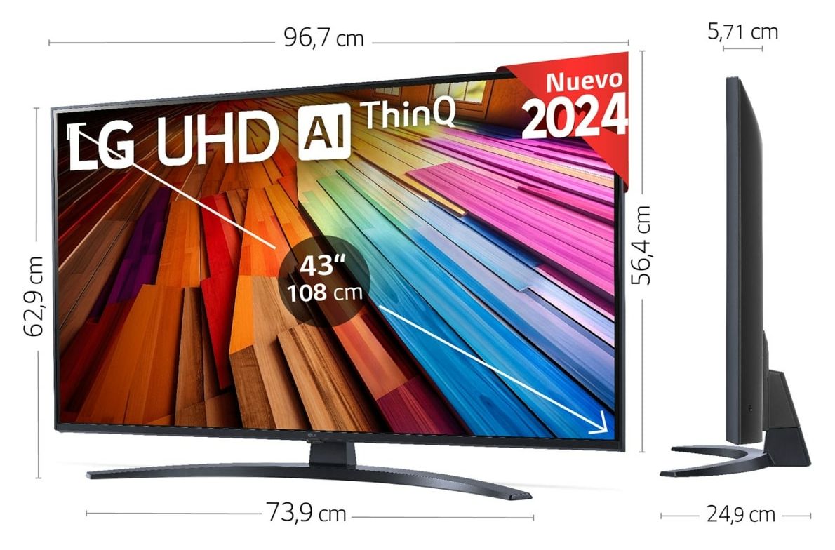 65UT81006LA LED 165,1 cm (65 Zoll) Fernseher 4K Ultra HD VESA 300 x 300 mm 