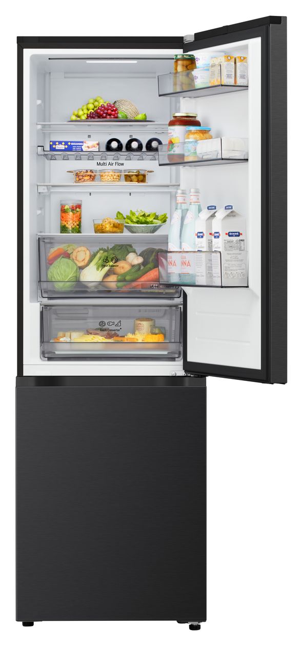 GBBS312BEV 220 l / 113 l Kühl-Gefrierkombi freistehend NoFrost 135 kWh Jahr  (Schwarz) 