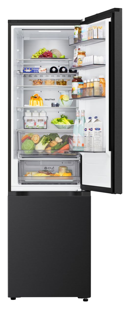 GBBS524AEV 262 l / 113 l Kühl-Gefrierkombi freistehend NoFrost 112 kWh Jahr  (Schwarz) 