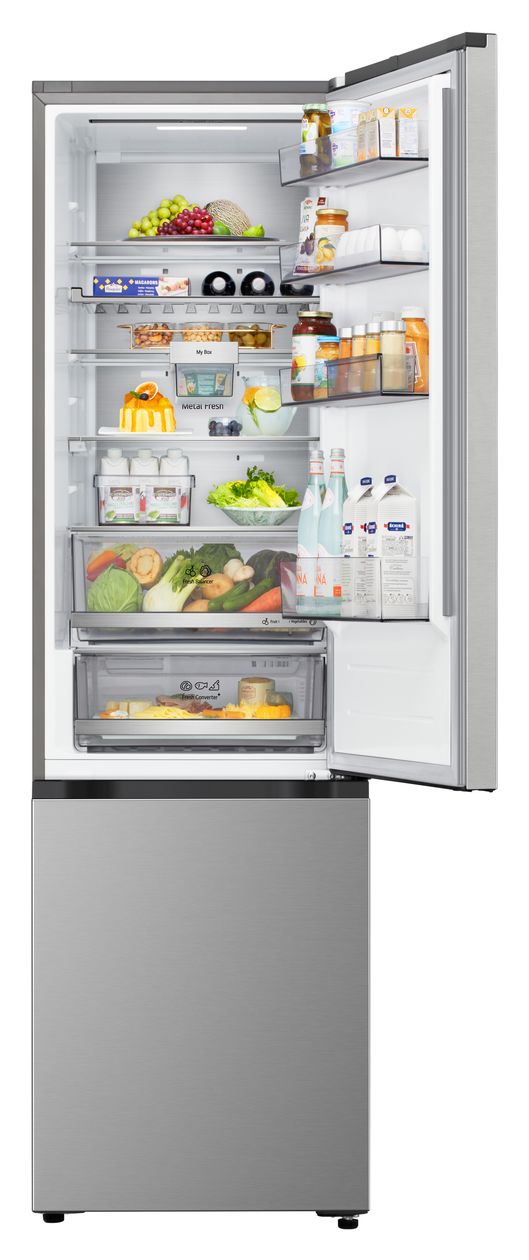 GBBS726BPY 262 l / 113 l Kühl-Gefrierkombi freistehend NoFrost 139 kWh Jahr  (Silber) 