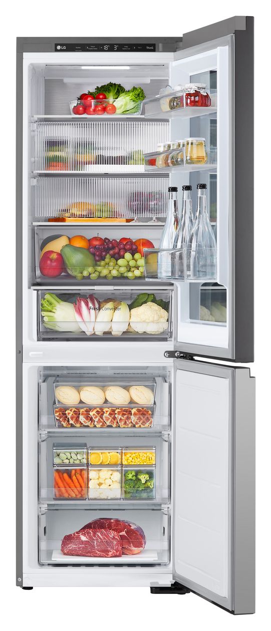 GBG5160CPY 239 l / 110 l Kühl-Gefrierkombi freistehend NoFrost 172 kWh Jahr  (Silber) 