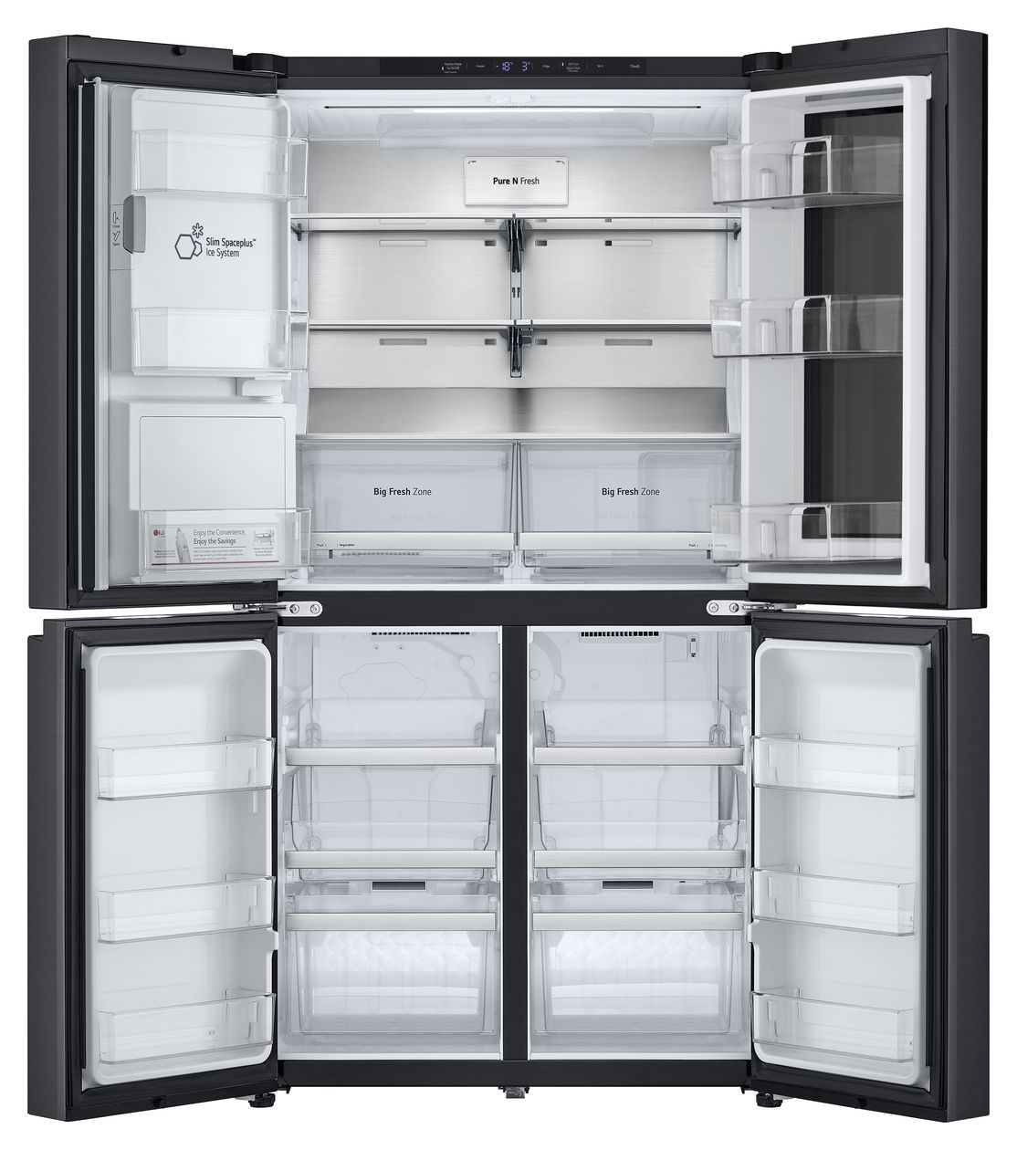 GMG960EVJE Side-by-Side Kühl-/ Gefrierkombination 364 l / 274 l 359 kWh NoFrost 1792 mm x 914 mm  (Schwarz) 