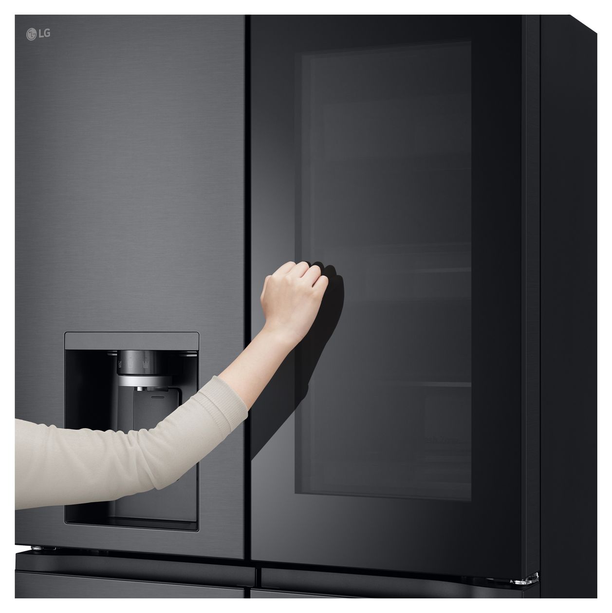 GMG961EVKE Side-by-Side Kühl-/ Gefrierkombination 363 l / 274 l 354 kWh NoFrost 1792 mm x 914 mm  (Schwarz, Graphit) 