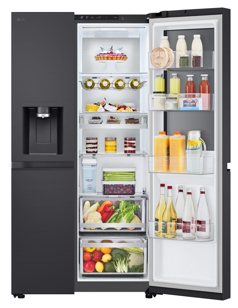 GSGE91EVAC Side-by-Side Kühl-/ Gefrierkombination 407 l / 221 l 220 kWh 1790 mm x 913 mm  (Schwarz) 