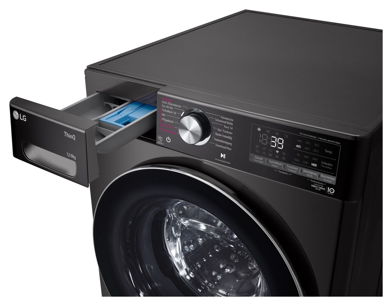 V9WD128H2B 12 kg 8 kg Waschtrockner 1400 U/min 