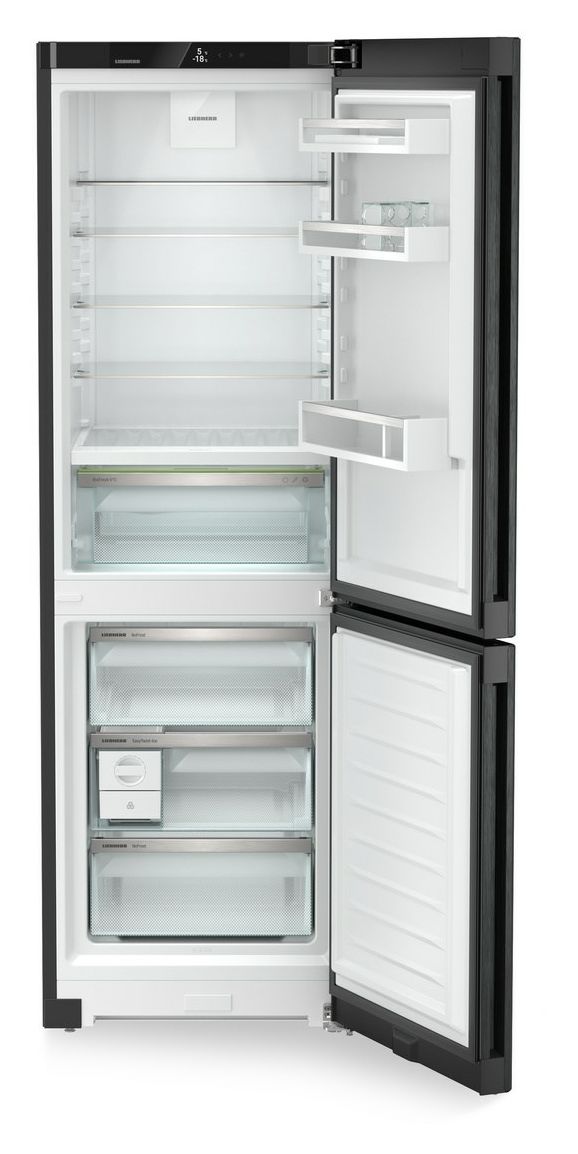 CBNbda5223-22 218 l / 103 l Kühl-Gefrierkombi freistehend NoFrost 109 kWh Jahr  (Schwarz) 