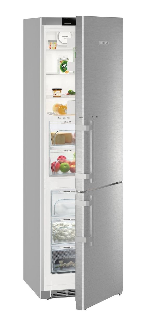 CBNef4835-21 Comfort BioFresh 248 l / 104 l Kühl-Gefrierkombi freistehend NoFrost 227 kWh Jahr  (Silber) 