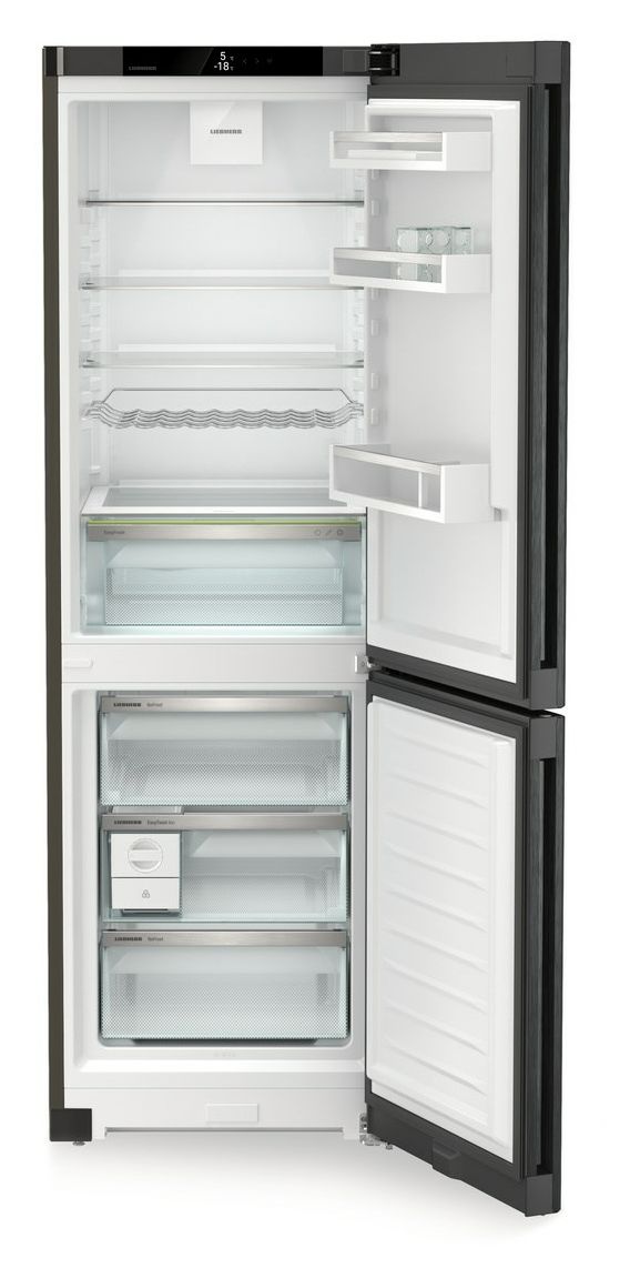CNbdb5223-22 227 l / 103 l Kühl-Gefrierkombi freistehend NoFrost 128 kWh Jahr  (Schwarz) 