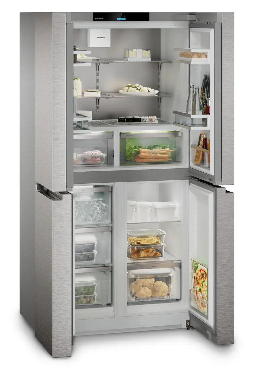 MBsddi9024-20 Plus BioFresh Side-by-Side Kühl-/ Gefrierkombination French Door 354 l / 219 l 287 kWh NoFrost 1805 mm x 906 mm  (Silber) 
