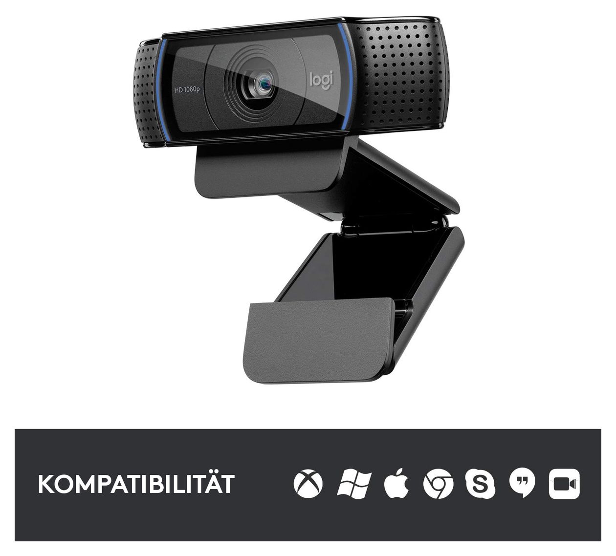 C920 HD Pro 1080p Full HD 1920 x 1080 Pixel Webcam 