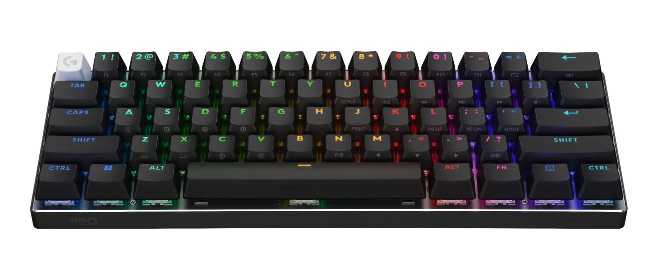 Pro X 60 RGB-LED Gaming Tastatur RF Wireless + Bluetooth 2.4 GHz  (Schwarz) 