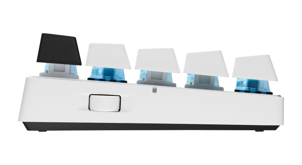 Pro X 60 RGB-LED Gaming Tastatur RF Wireless + Bluetooth 2.4 GHz  (Weiß) 