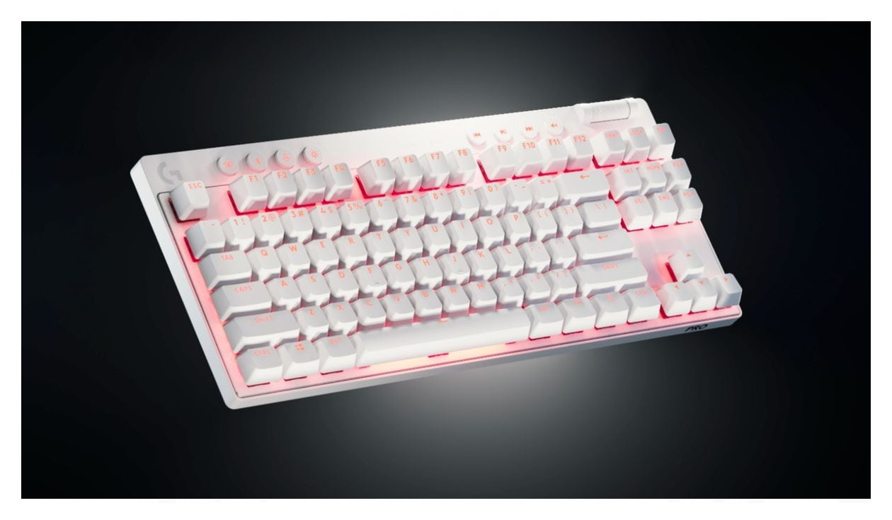 Pro X TKL RGB-LED Gaming Tastatur RF Wireless + Bluetooth 2.4 GHz  (Weiß) 