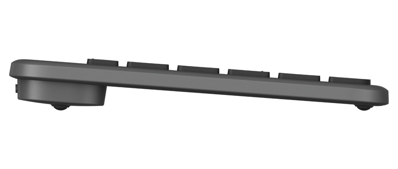K980 Signature Slim Solar+ Universal Tastatur RF Wireless + Bluetooth 2.4 GHz  (Graphit) 