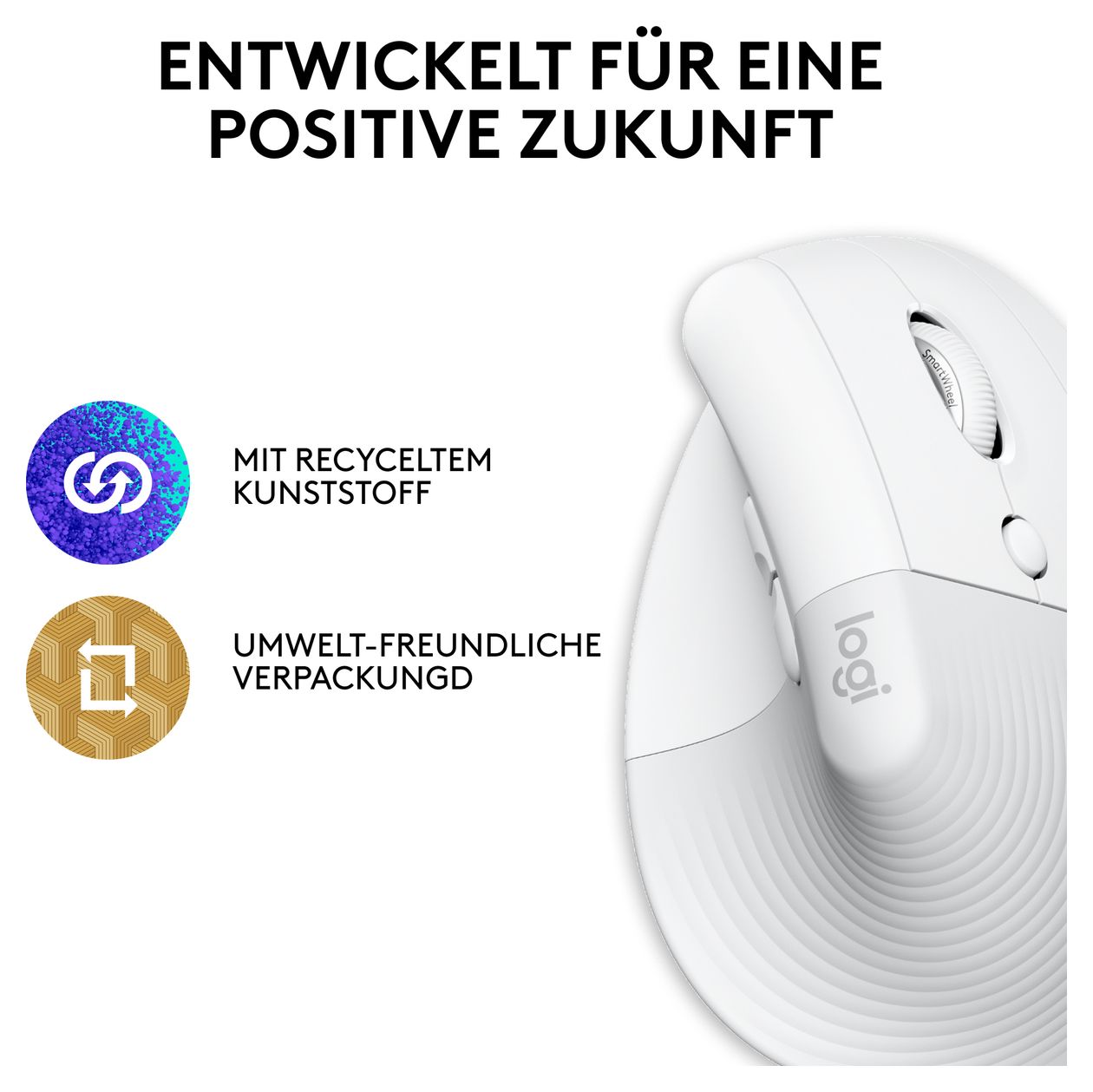 Lift for Mac 4000 DPI Büro Maus Optisch  (Weiß) 