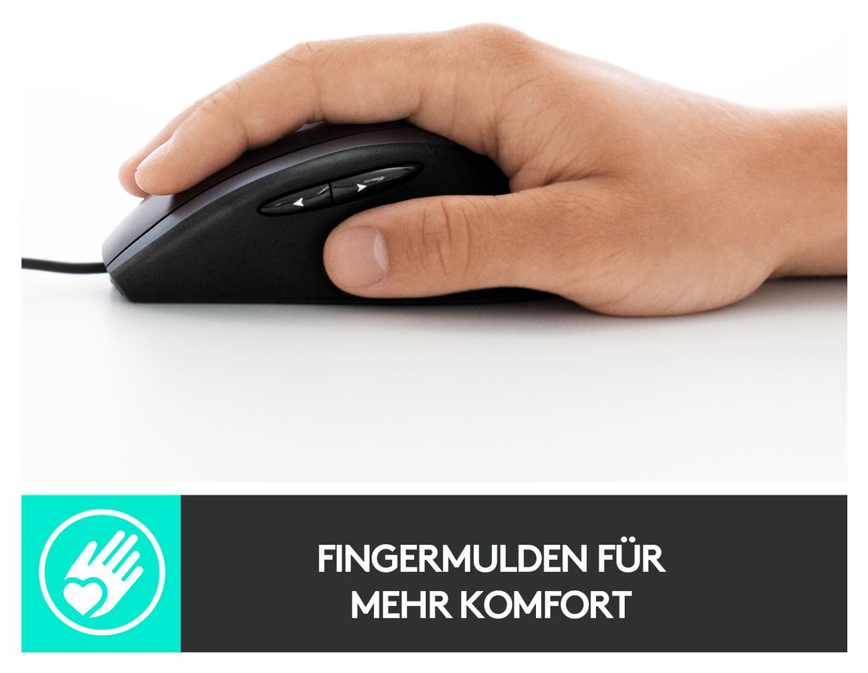 M500s Advanced Corded 4000 DPI Büro Maus Optisch 