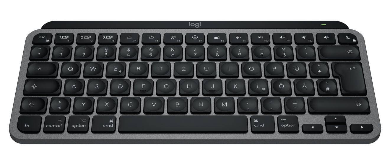 MX Keys Mini For Mac LED Heimbüro Tastatur Bluetooth  (Schwarz, Grau) 