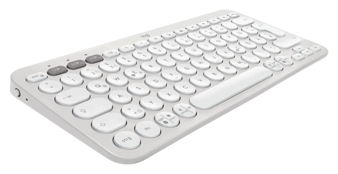 Pebble 2 Combo Universal Tastatur RF Wireless + Bluetooth  (Weiß) 