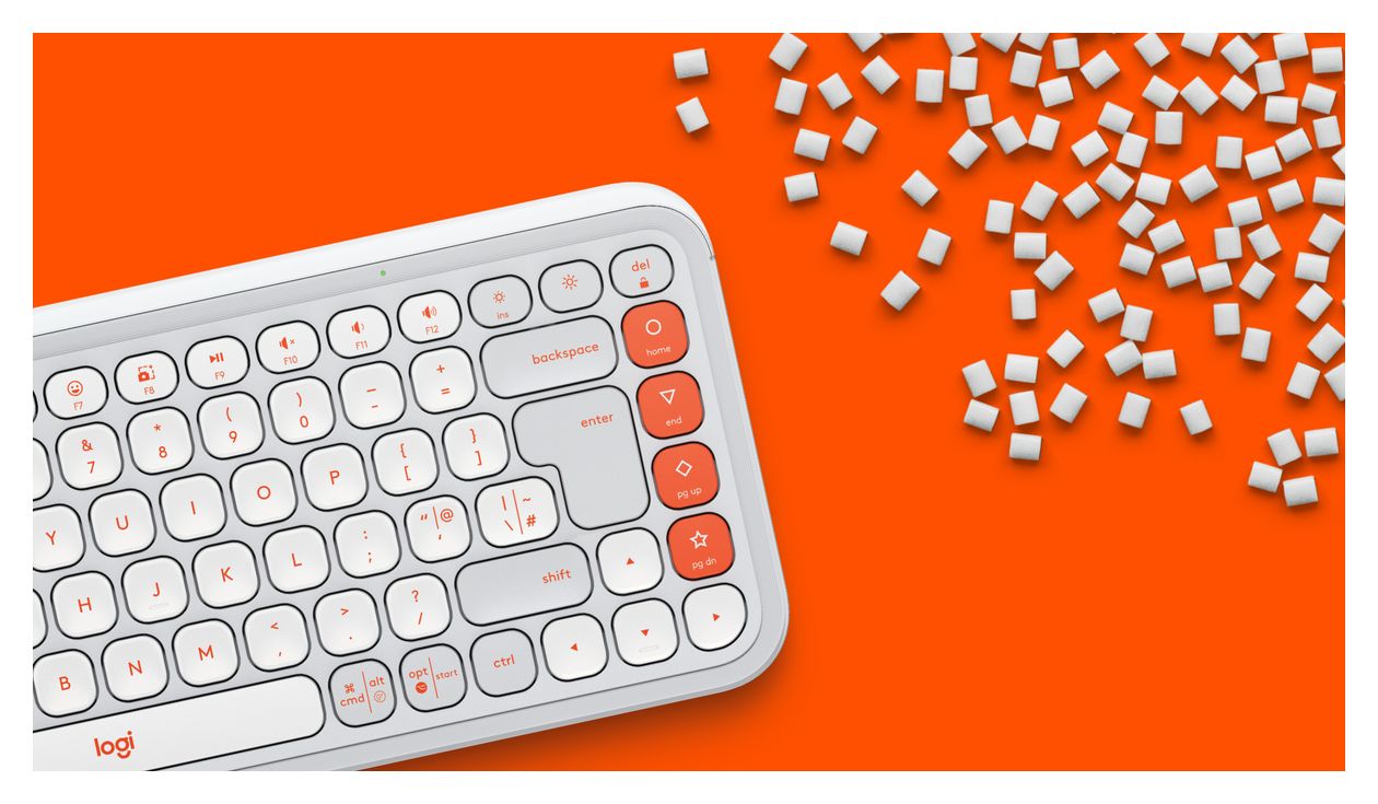 POP Icon Keys Universal Tastatur Bluetooth  (Weiß) 