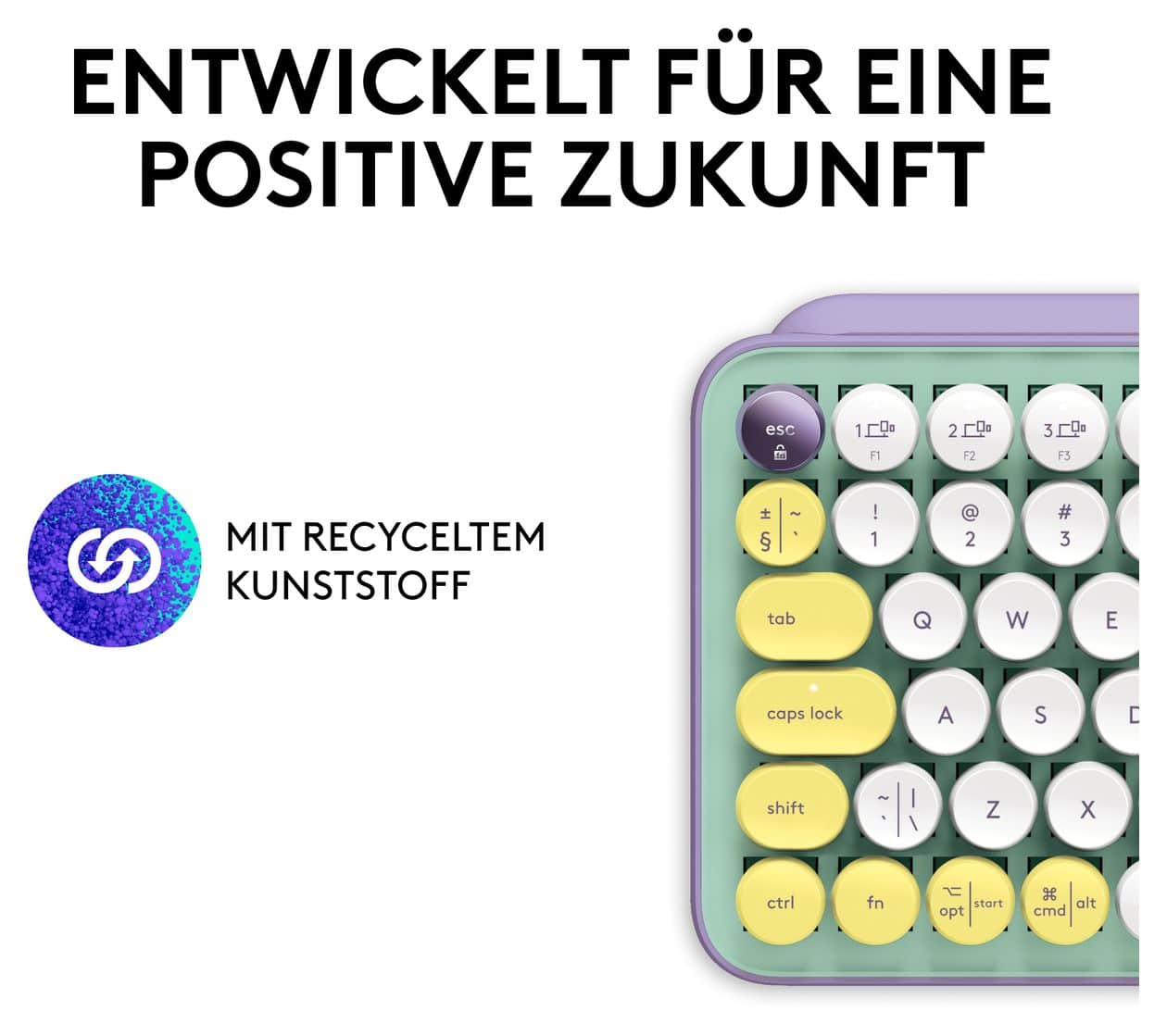 POP Keys Universal Tastatur Bluetooth  (Mintfarbe) 