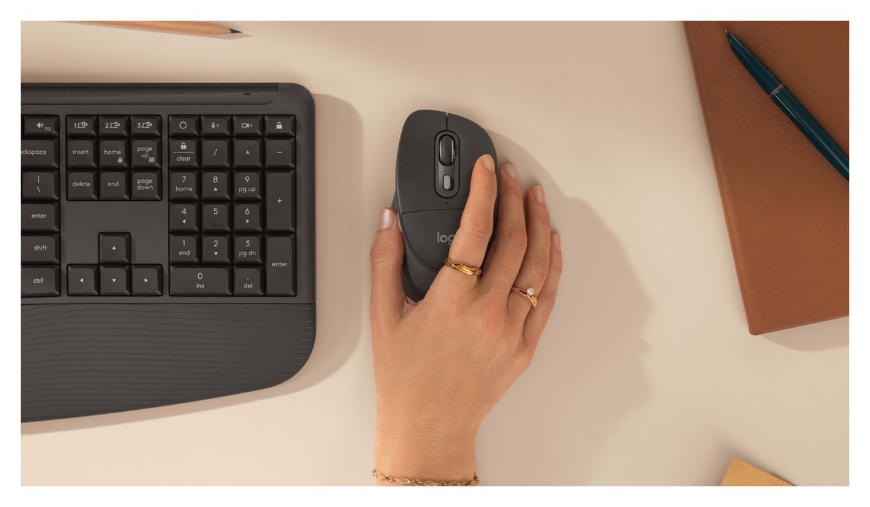 MK880 Signature Comfort Plus Combo Universal Tastatur RF Wireless + Bluetooth 2.4 GHz  (Graphit) 
