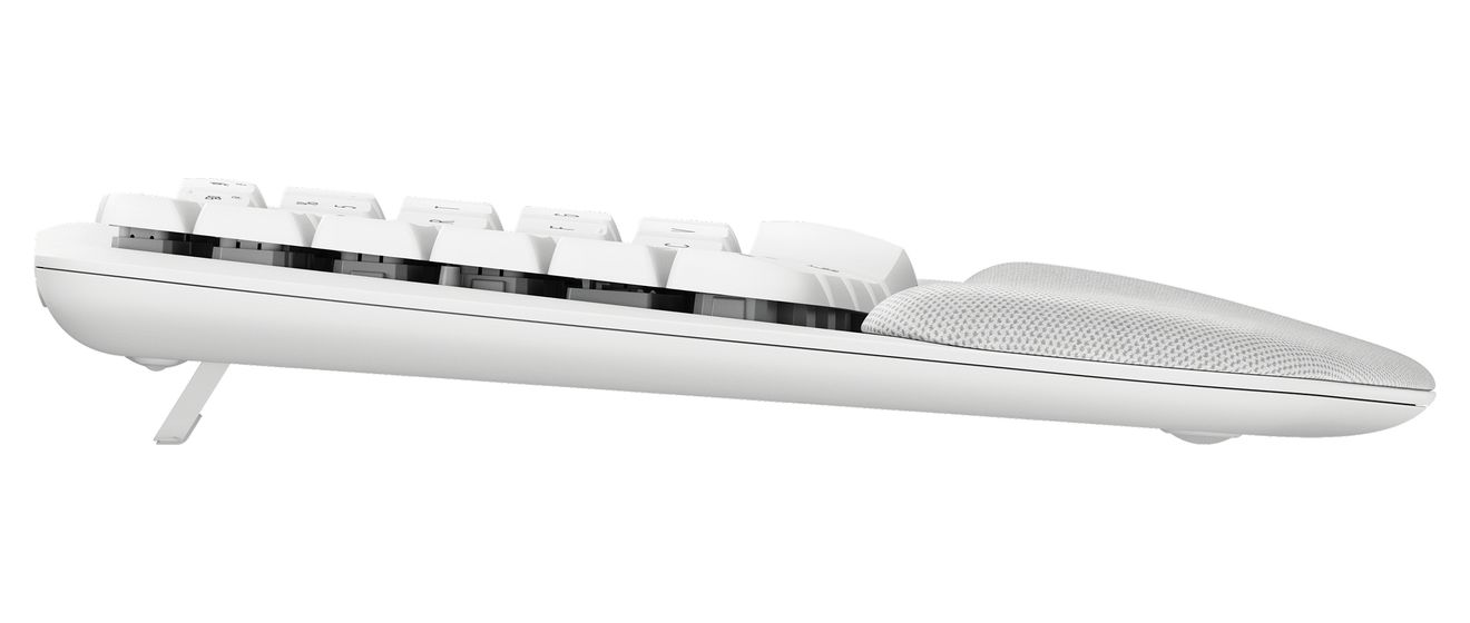 Wave Keys Büro Tastatur RF Wireless + Bluetooth 2.4 GHz  (Weiß) 