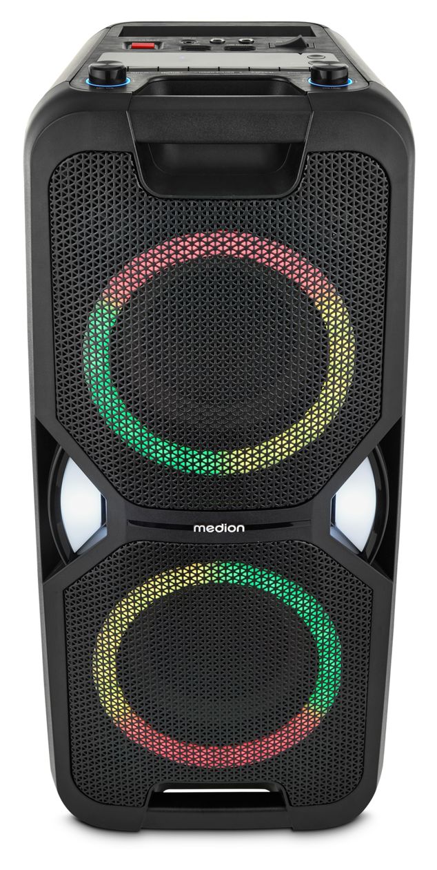 Life-1 Pure MD400000 50 W Bluetooth Lautsprecher Laufzeit bis 26 h  (Schwarz) 