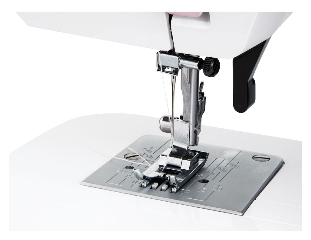 LIFE Nähmaschine SM70 (MD 11179) 12 verschiedene Stickmuster, 4 Schritte Knoploch, einstellbare Stichlänge, 70 Watt Motorleistung 