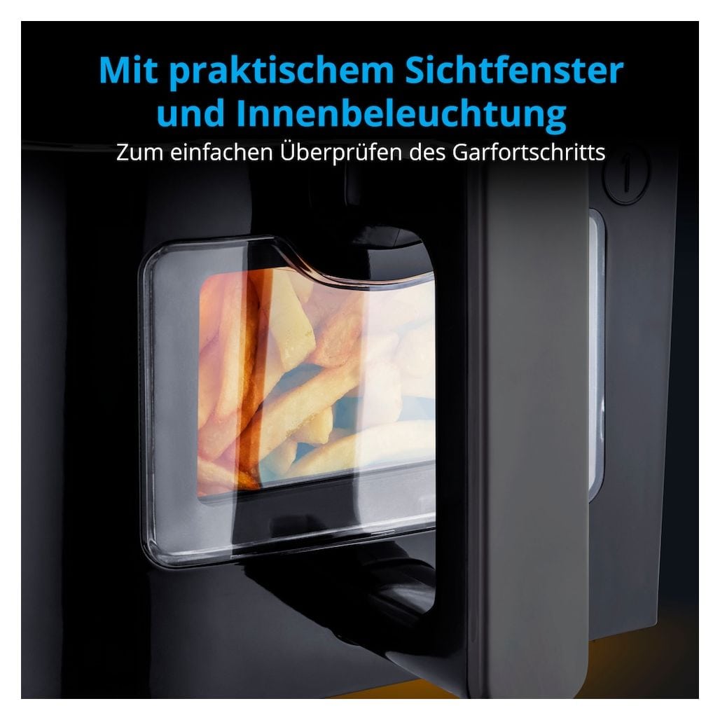 Life P20 XXL MD11760 Doppel Heißluftfritteuse 8,7 l 2600 W  (Schwarz) 