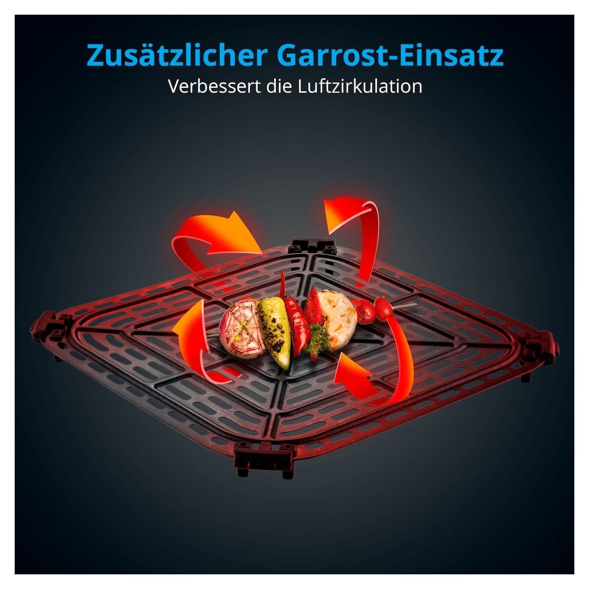Life X10 XL MD11780 Heißluftfritteuse 5 l 1500 W  (Schwarz) 
