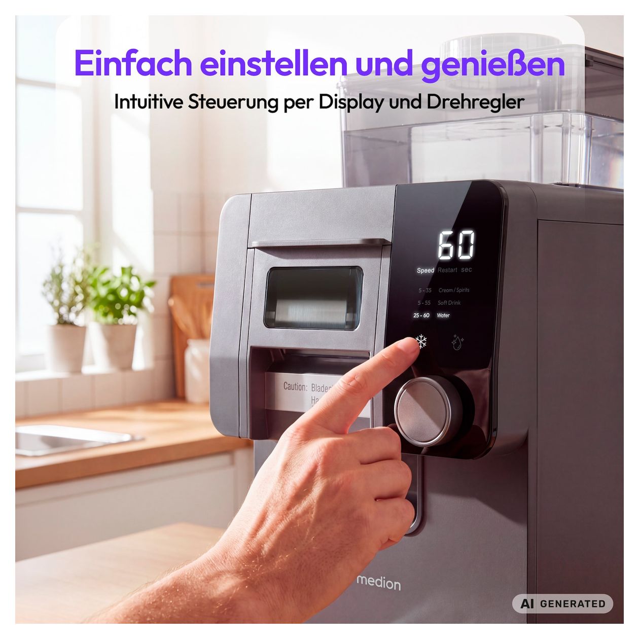MD 100183 1,8 l Eismaschine 200 W 