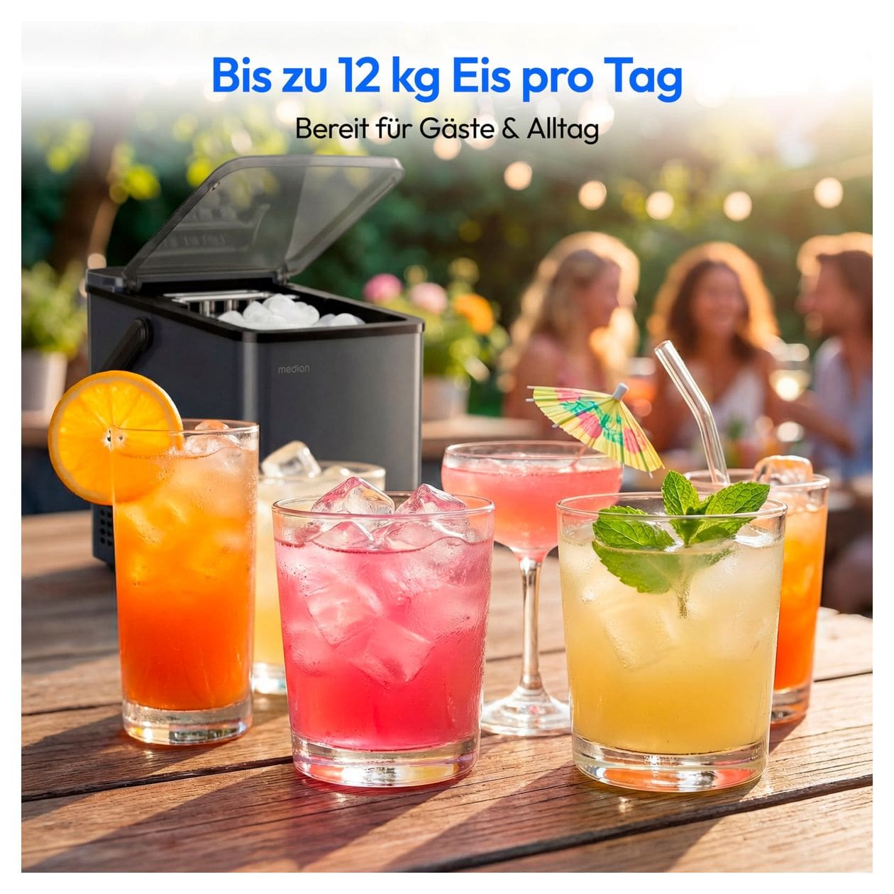 MD100117 EIswürfelbereiter Tragbarer Eiswürfelbereiter 