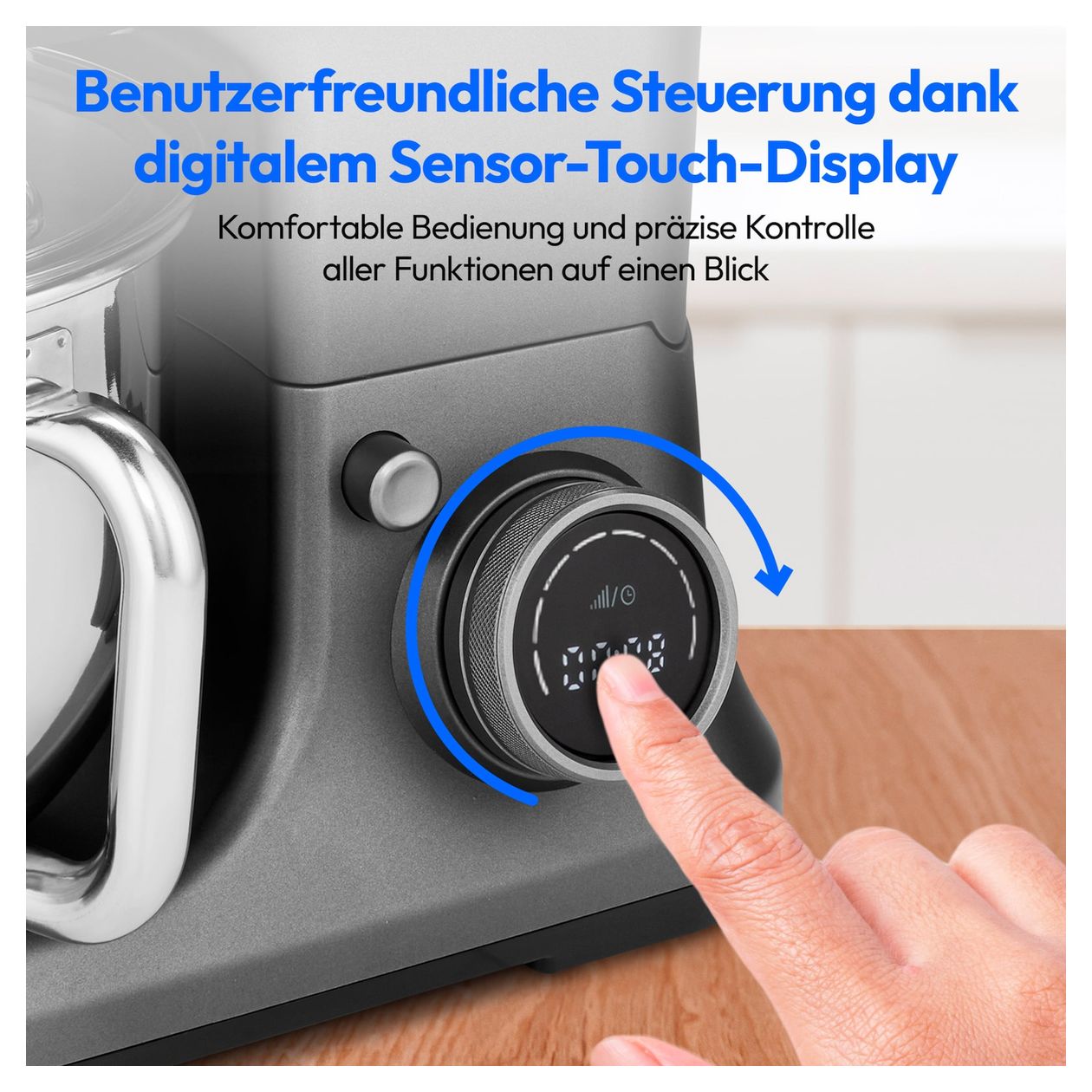 MD18420 1200 W Küchenmaschine 5 l  (Anthrazit/Edelstahl) 