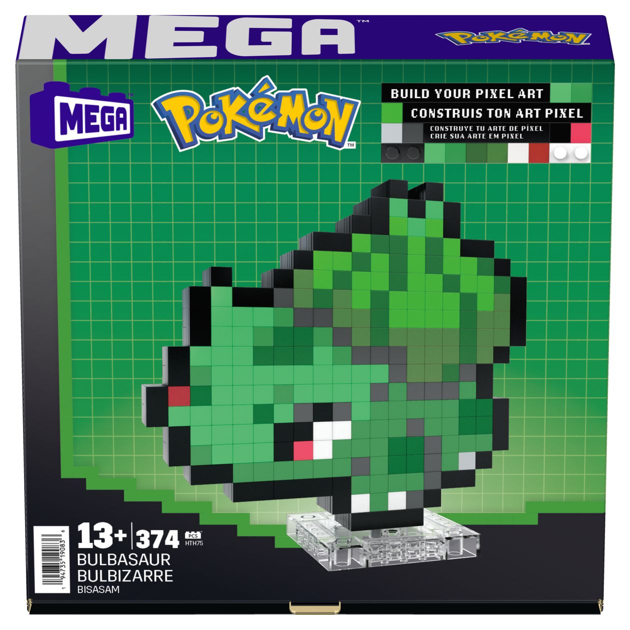Pokemon Bisasam Pixel Art Bauset 