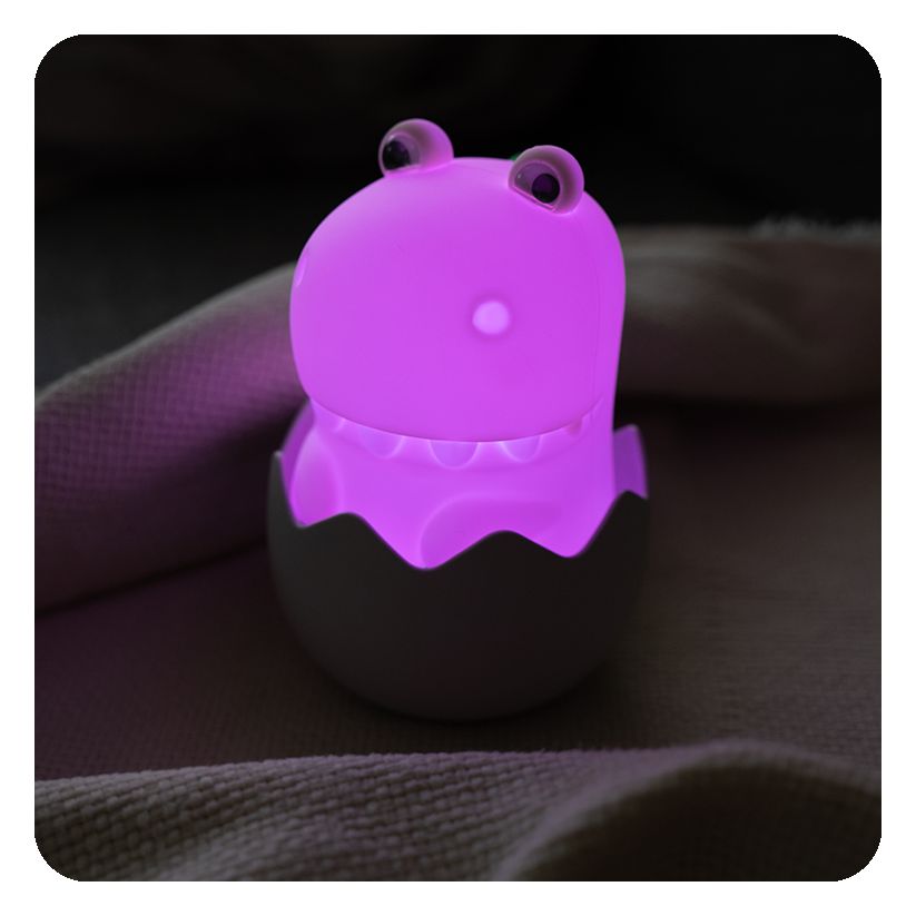MegaLight Diggy Dino Nachtlicht Warmweiß (3000K) Blau, Grün, Pink, Rot, Weiß, Gelb Batterie/Akku 