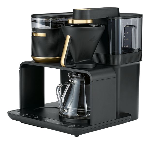 1024-04 Epos 8 Tassen Filterkaffeemaschine 1,0 l  (Schwarz, Gold) 