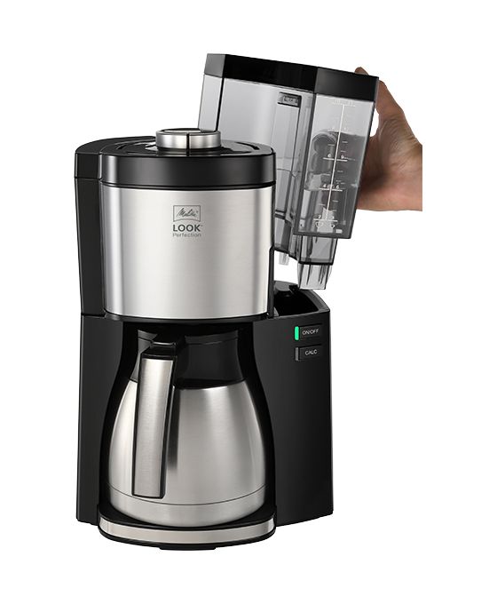 1025-16 Look V Therm Perfection 10 Tassen Thermo Filterkaffeemaschine 1,2 l  (Schwarz, Silber) 