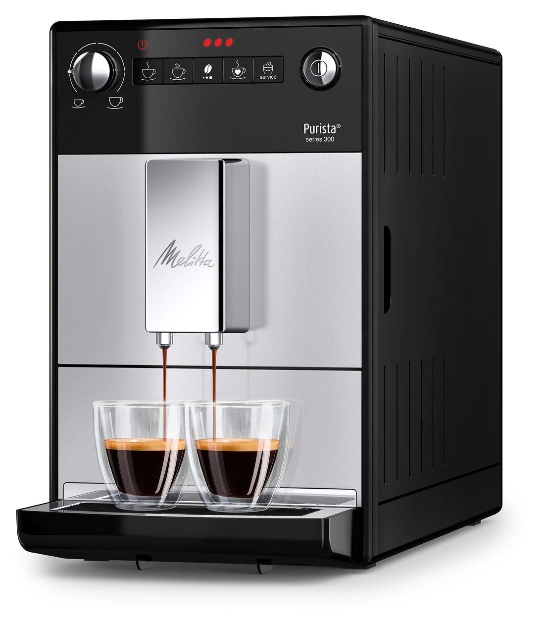 F230-101 Purista Kaffeevollautomat 15 bar 1,2 l  (Schwarz, Silber) 