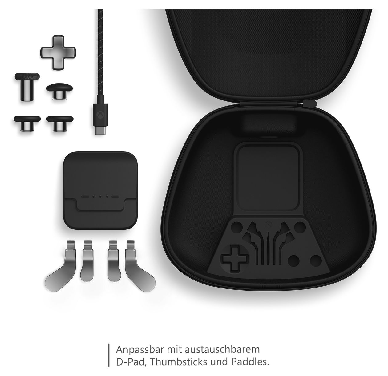 Xbox Elite Wireless Controller Series 2 – Complete Component Pack Spiele-Controllerzusatz PC, Xbox One Elite Series 2  (Schwarz, Silber) 