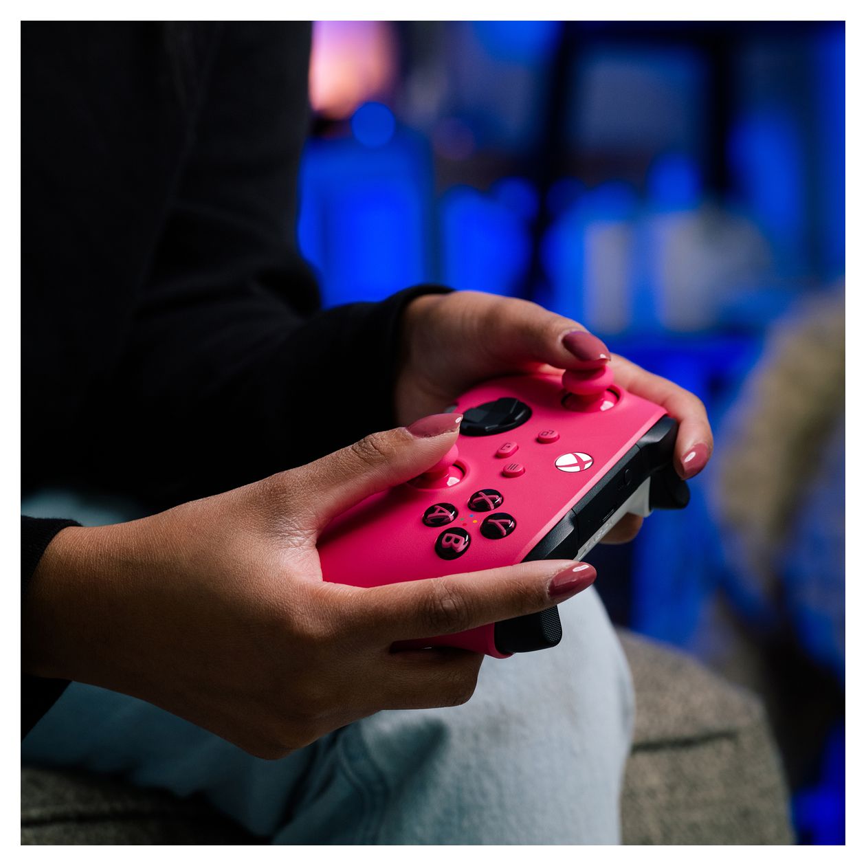 Xbox Wireless Controller Analog / Digital Gamepad für Xbox Series S, Android, Xbox Series X, iOS, PC  (Pink, Weiß) 