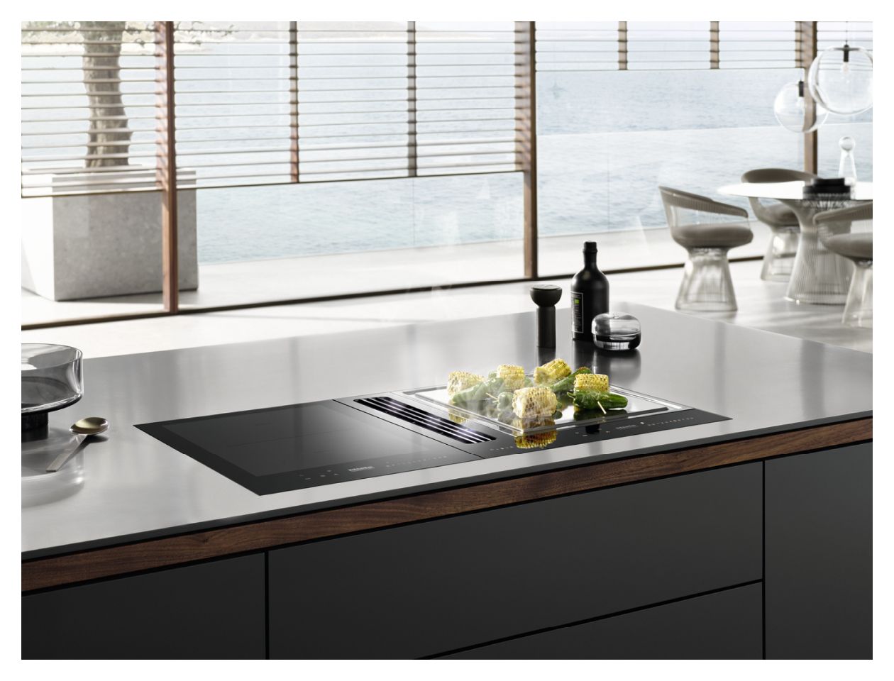 CSDA7001FL Abluft Dunstabzugshaube/Esse Tisch 120 mm (Schwarz) 