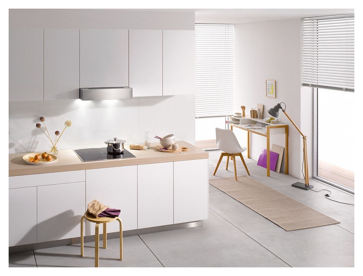 DA1260 Abluft/Umluft Dunstabzugshaube/Esse Unterbau 60 cm (Edelstahl) 
