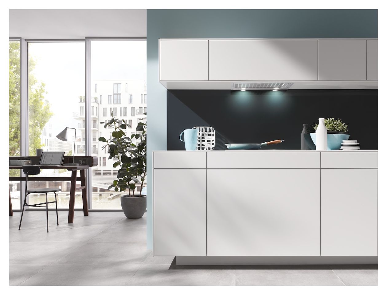 DA2558 Abluft/Umluft Dunstabzugshaube/Esse Einbau 532 mm (Edelstahl) 