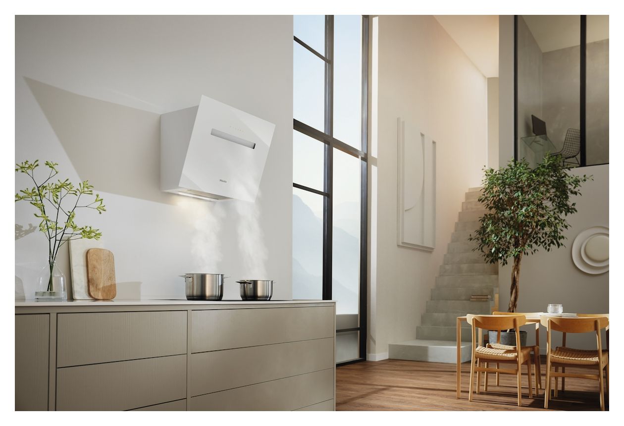 DAH1650 Active Abluft/Umluft Dunstabzugshaube/Esse Wand 60 cm (Weiß) 