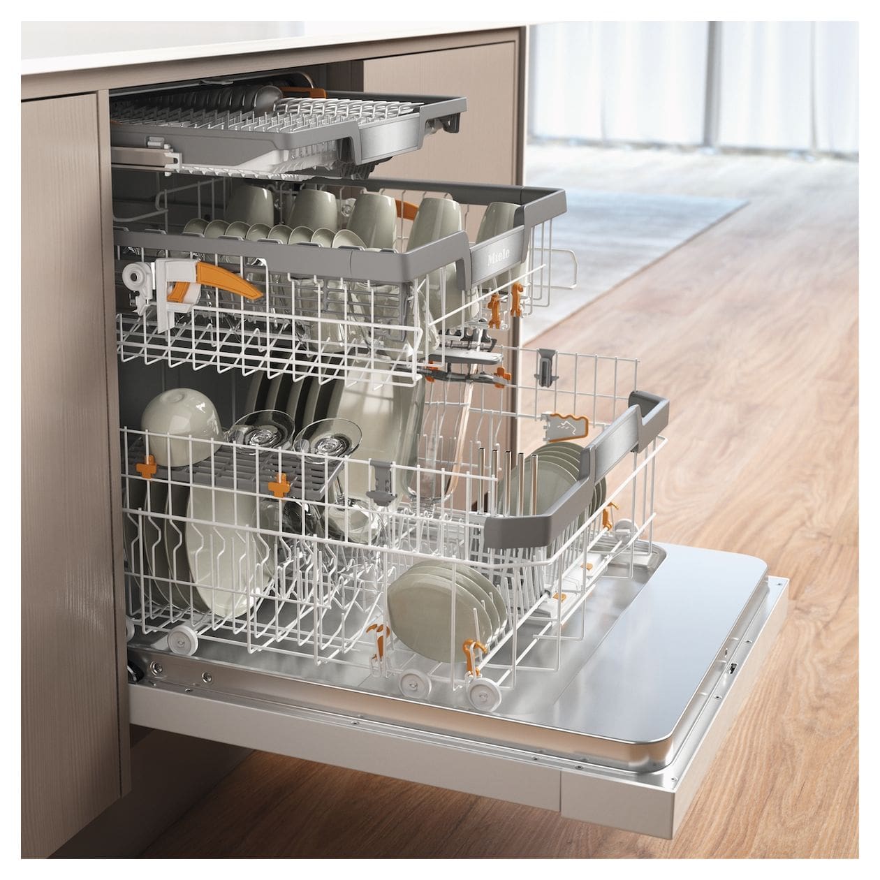 G7233SCU E 60 cm Geschirrspüler unterbaufähig Leise 14 Maßgedecke Wärmetauscher & Auto Open 