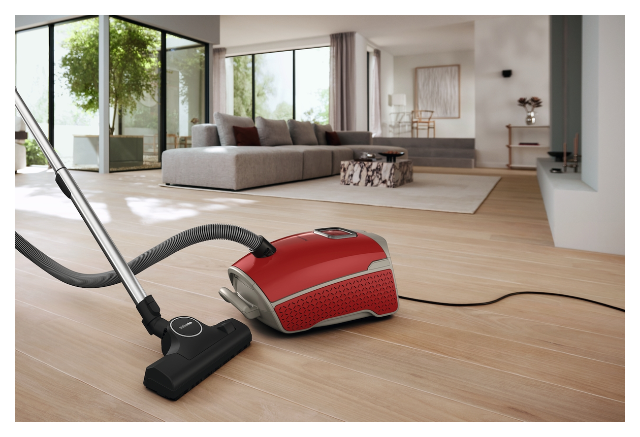Guard L1 Red Pulse Bodenstaubsauger mit Staubbeutel 890 W Miele AirClean  (Grau, Rot) 