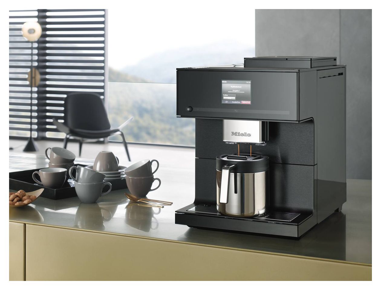 Isolierkanne CJ Jug 1,0l  Karaffe  (Schwarz, Silber) 