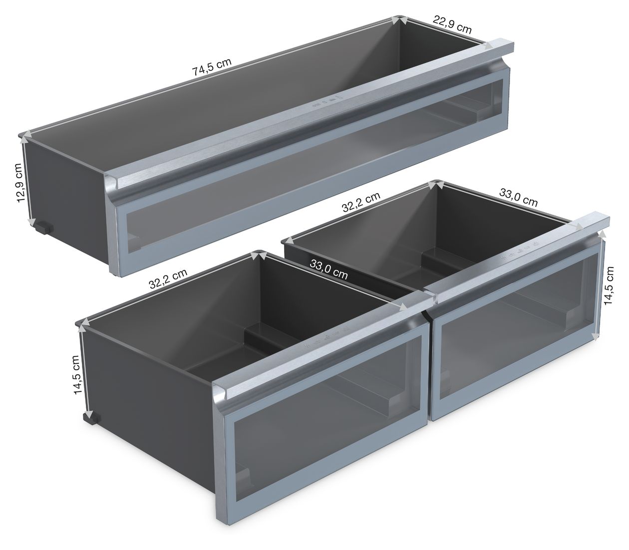 KFMC3844FD 379 l / 197 l 2,13 m Einbau Kühl-/Gefrierkombination French Door 285 kWh NoFrost 
